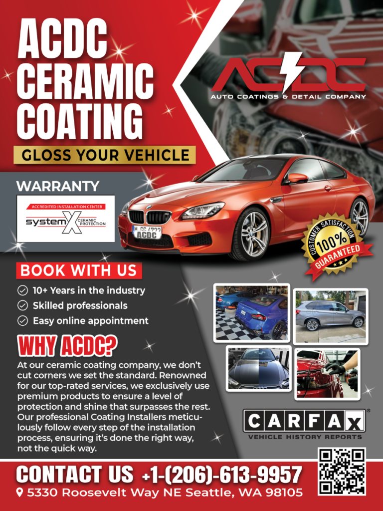 System X approved Ceramic Coating by ACDC automotive in Seattle